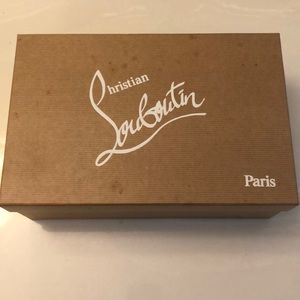 Empty Christian Louboutin Shoe box and bags